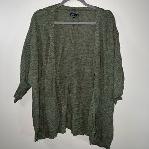 American Eagle Outfitters Olive Green Cardigan